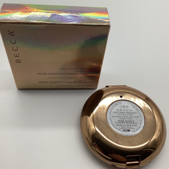 โค๏ธHOST PICKโค๏ธ Becca Light Chaser Highlighter in Rose Quartz Flash Seashell BNIB - Picture 14 of 16